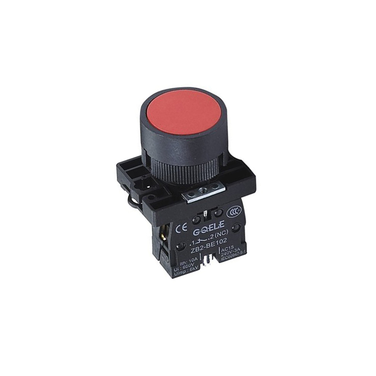 GXB2-EA42 Momentary 1NC 22mm Switching Power Supply Red Round Head Flush Button