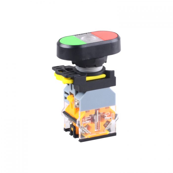 LA115-B1-11RD 1NO&1NC Double Control Head Push ButtonWith Light