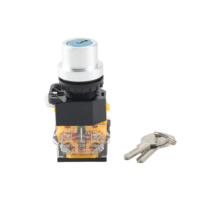 LA115-B8-11Y 22mm Key Selector Push Button Switch-2