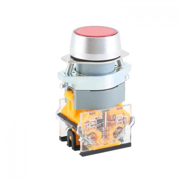 LA115-B9-11 1NO&1NC Momentary Aluminum Flush Push Button Switch Without Illumination