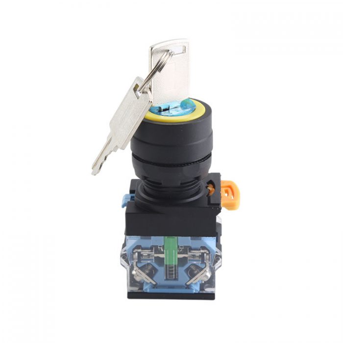LA115-K-11Y 1NO&1NC 2-position Maintained Key Control Keylock Selector Push Button
