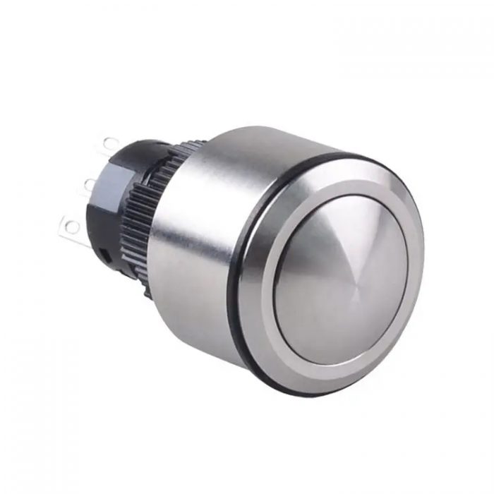 GL-22BE11-SJ 22mm Spherical Head 1NO1NC Momentary Metal Push Button Stainless Steel Start Switch Without Light