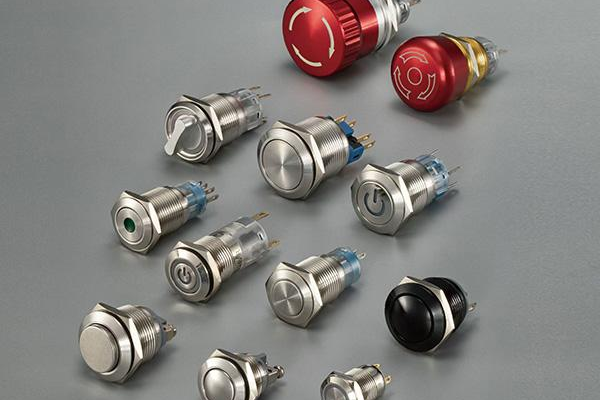 metal push button